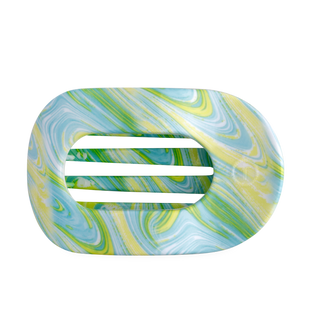 By the Sea Shore | Large | Flat Round Hair Clip - Boutique Bella BellaHair Clip