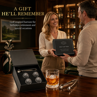 Golf Ball Whiskey Coolers Pack Of 5 Mens Gift Set Golfers Whiskey Chill Stones Reusable Cooling Ball