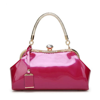 Kiss Lock Glossy Handbag