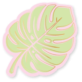 Cabana Club Palm Leaf Plates - Boutique Bella Bellapaper plate