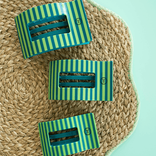 Cabana Cutie | Large | Flat Rectangle Hair Clip - Boutique Bella BellaHair Clip