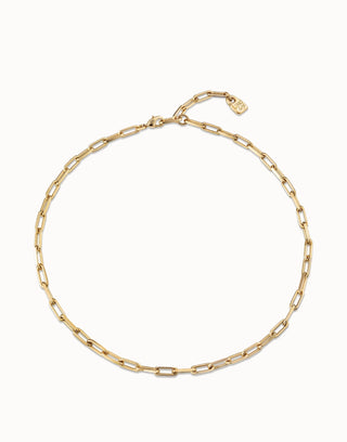 Cadena 9 Gold - Short link chain charm necklace - Boutique Bella BellaNecklace