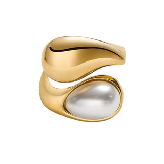 Cami Pearl Stacked Ring - Boutique Bella BellaRing