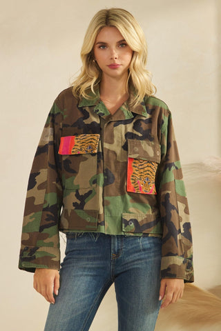 Camo Couture Jacket - Boutique Bella BellaJacket