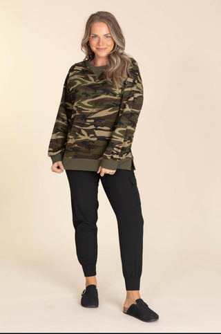 Camo Crush Pullover - Boutique Bella BellaSweatshirt