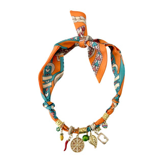 Camron Multi Charm Scarf Necklace - Boutique Bella BellaNecklace