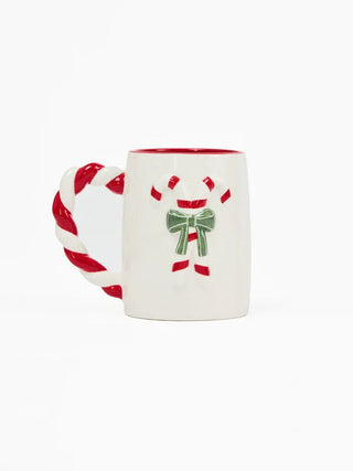 Candy Cane Ceramic Mug - Boutique Bella Bellamug