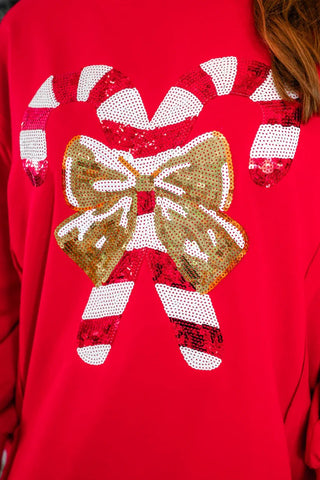 Candy Cane Lane Sweatshirt - Boutique Bella BellaSweatshirt