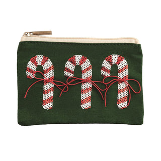 Candy Cane Sequin Gift Pouch - Boutique Bella Bellagift pouch