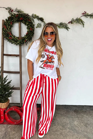 Candy Cane Striped Pants - Boutique Bella Bellapants