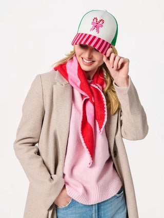 Candy Cane Trucker Hat - Boutique Bella BellaChristmas Hat