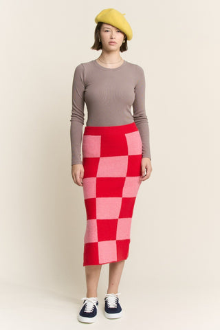 Candy Crush Check Skirt - Boutique Bella BellaSkirt