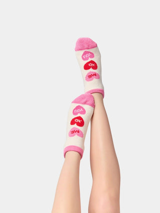 Candy Hearts Home Socks Shiraleah - Boutique Bella BellaValentines
