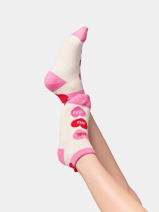 Candy Hearts Home Socks Shiraleah - Boutique Bella BellaValentines