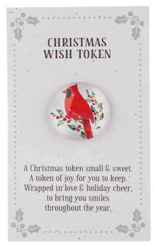 Cardinal Christmas Wish Token - Boutique Bella BellaChristmas Decor