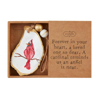 Cardinal Oyster Ornament - Boutique Bella BellaOrnaments