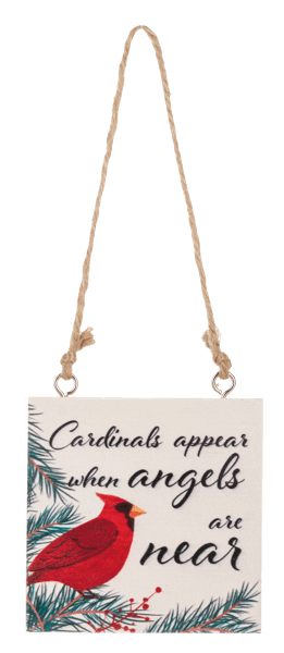 Cardinal Remembrance Wood Sign - Boutique Bella BellaWooden Sign