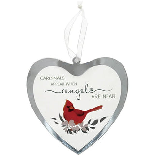 Cardinals Appear 4.75" Mirrored Glass Ornament - Boutique Bella BellaOrnament