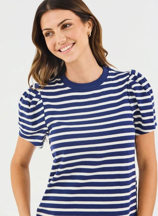 Carolina T-Shirt Dress - Navy/White - Boutique Bella BellaDress