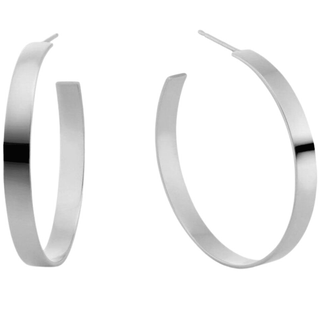 Carrie Flat Hoops - Boutique Bella BellaEarrings