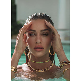 Carrie Flat Hoops - Boutique Bella BellaEarrings