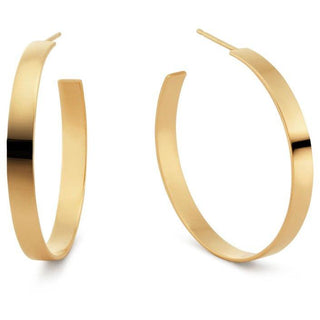 Carrie Flat Hoops - Boutique Bella BellaEarrings