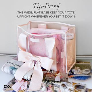 Case-Mate Ballet Pink Bow Jelly Tote Bag - Boutique Bella BellaTote Bag