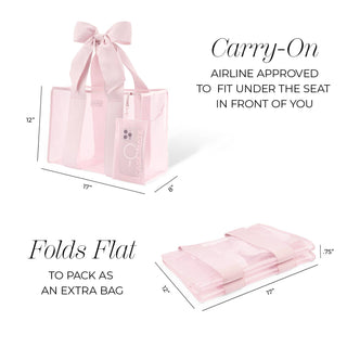Case-Mate Ballet Pink Bow Jelly Tote Bag - Boutique Bella BellaTote Bag
