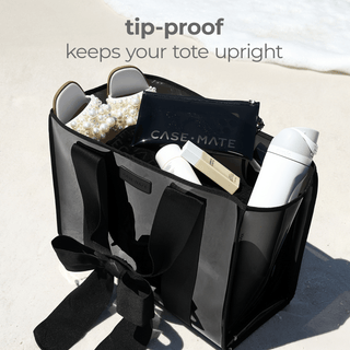 Case-Mate Midnight Black Bow Jelly Tote Bag - Boutique Bella BellaTote Bag
