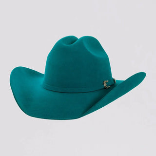 Cattleman Felt Hat-Teal - Boutique Bella BellaHat