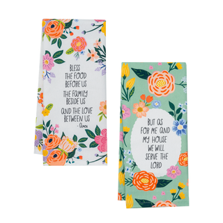 Flowers & Faith Tea Towel