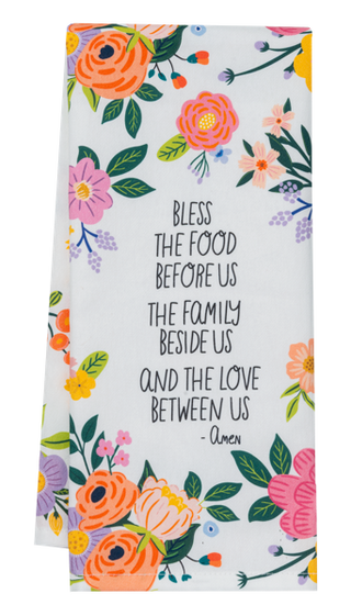 Flowers & Faith Tea Towel