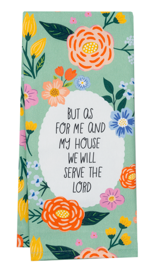 Flowers & Faith Tea Towel