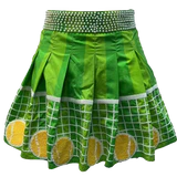 Queen Of Sparkles-Green Tennis Pleat Skort