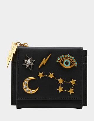 Celestial Bifold Wallet Black - Boutique Bella BellaWallet