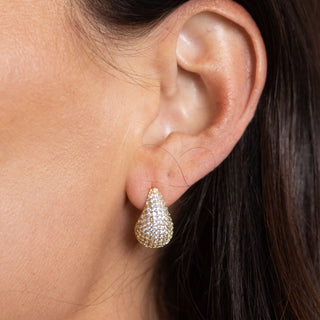 Celine Mini CZ Raindrop - Boutique Bella BellaEarring