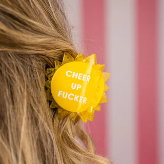 Cheer Up Fucker - Sun Acetate Hair Claw Clip