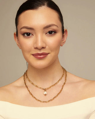 Chain 8 Gold - Long link chain charm necklace - Boutique Bella BellaUno de 50 - Necklace