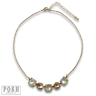Chain necklace with round stones, last call - Boutique Bella BellaNecklaces