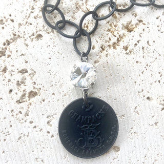 Champagne French Coin Necklace - Boutique Bella BellaNeckalce