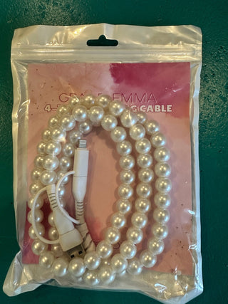Charging Cable, Pearl - Boutique Bella Bellacharging Cord