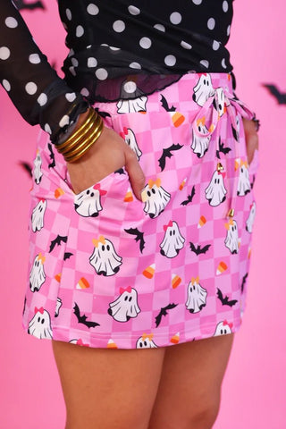 Checkered GiGi the Ghost Skort - Boutique Bella BellaSkort