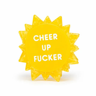 Cheer Up Fucker - Acetate Hair Claw Clip - Boutique Bella BellaClaw Clip