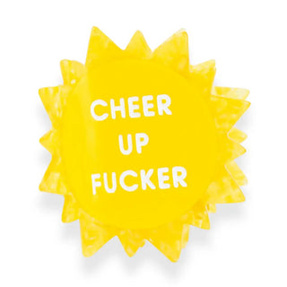 Cheer Up Fucker - Sun Acetate Hair Claw Clip - Boutique Bella BellaClaw Clip