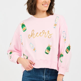 Cheers and Sparkle Sweatshirt - Boutique Bella BellaSweatshirt