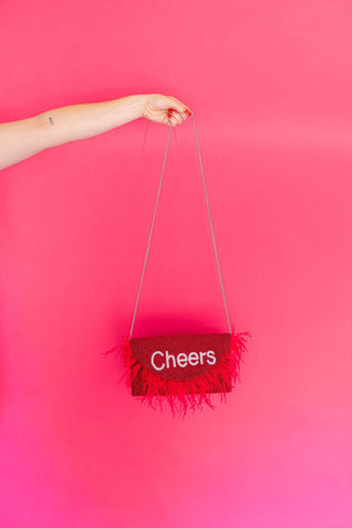Cheers Feather Bag - Boutique Bella BellaDistress