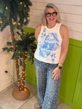 Cheetah Bling Wide Leg Jeans - Boutique Bella BellaJEANS