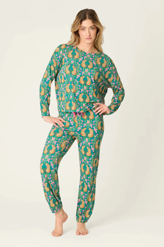 Cheetah Bonita Dreams Long Sleeve PJ Top - Boutique Bella BellaPajama Top