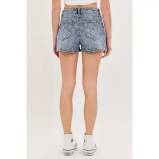 Cheetah Rhinestone Short - Boutique Bella BellaShorts