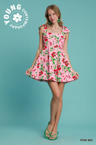 Cherry Blossom Charm - Boutique Bella BellaMini Dress